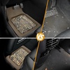 Mossy Oak Heavy Duty Deep Dish Rubber Floor Mats – Front and Rear Car Mats with Anti-Slip Backing, All Weather Protection – Trim to Fit for Car, SUV, Van, Trucks (Beige) – Official Licensed Product(Beige)