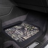 Mossy Oak Heavy Duty Deep Dish Rubber Floor Mats – Front and Rear Car Mats with Anti-Slip Backing, All Weather Protection – Trim to Fit for Car, SUV, Van, Trucks (Beige) – Official Licensed Product(Black)