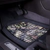 Mossy Oak Heavy Duty Deep Dish Rubber Floor Mats – Front and Rear Car Mats with Anti-Slip Backing, All Weather Protection – Trim to Fit for Car, SUV, Van, Trucks (Beige) – Official Licensed Product(Black)