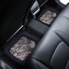 Mossy Oak Heavy Duty Deep Dish Rubber Floor Mats – Front and Rear Car Mats with Anti-Slip Backing, All Weather Protection – Trim to Fit for Car, SUV, Van, Trucks (Beige) – Official Licensed Product(Black)