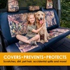 Mossy Oak Heavy Duty Premium Truck Seat Covers for Front Seats, Fits Full-Size Truck SUV, Padded Seat Cover with Bottom Wrap-around, Front & Rear Storage Pockets,Front Seat Protector, Waterproof, 2 pc(Truck Rear Cover Camo)