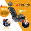 Mossy Oak Heavy Duty Premium Truck Seat Covers for Front Seats, Fits Full-Size Truck SUV, Padded Seat Cover with Bottom Wrap-around, Front & Rear Storage Pockets,Front Seat Protector, Waterproof, 2 pc(Truck Seat Cushion Camo)