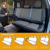 Mossy Oak Heavy Duty Premium Truck Seat Covers for Front Seats, Fits Full-Size Truck SUV, Padded Seat Cover with Bottom Wrap-around, Front & Rear Storage Pockets,Front Seat Protector, Waterproof, 2 pc(Truck Rear Cover Grey)
