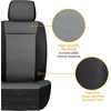 Mossy Oak Heavy Duty Premium Truck Seat Covers for Front Seats, Fits Full-Size Truck SUV, Padded Seat Cover with Bottom Wrap-around, Front & Rear Storage Pockets,Front Seat Protector, Waterproof, 2 pc(Truck Front Cover Grey)