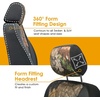 Mossy Oak Heavy Duty Premium Truck Seat Covers for Front Seats, Fits Full-Size Truck SUV, Padded Seat Cover with Bottom Wrap-around, Front & Rear Storage Pockets,Front Seat Protector, Waterproof, 2 pc(Sedan Seat Cover Camo)