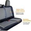 Mossy Oak Heavy Duty Premium Truck Seat Covers for Front Seats, Fits Full-Size Truck SUV, Padded Seat Cover with Bottom Wrap-around, Front & Rear Storage Pockets,Front Seat Protector, Waterproof, 2 pc(Truck Rear Cover Grey)