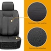 Mossy Oak Heavy Duty Premium Truck Seat Covers for Front Seats, Fits Full-Size Truck SUV, Padded Seat Cover with Bottom Wrap-around, Front & Rear Storage Pockets,Front Seat Protector, Waterproof, 2 pc(Truck Front Cover Black A)
