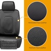 Mossy Oak Heavy Duty Premium Truck Seat Covers for Front Seats, Fits Full-Size Truck SUV, Padded Seat Cover with Bottom Wrap-around, Front & Rear Storage Pockets,Front Seat Protector, Waterproof, 2 pc(Truck Front Cover Black B)