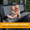 Mossy Oak Heavy Duty Premium Truck Seat Covers for Front Seats, Fits Full-Size Truck SUV, Padded Seat Cover with Bottom Wrap-around, Front & Rear Storage Pockets,Front Seat Protector, Waterproof, 2 pc(Truck Rear Cover Grey)