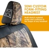 Mossy Oak Heavy Duty Premium Truck Seat Covers for Front Seats, Fits Full-Size Truck SUV, Padded Seat Cover with Bottom Wrap-around, Front & Rear Storage Pockets,Front Seat Protector, Waterproof, 2 pc(Truck Rear Cover Camo)