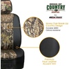 Mossy Oak Heavy Duty Premium Truck Seat Covers for Front Seats, Fits Full-Size Truck SUV, Padded Seat Cover with Bottom Wrap-around, Front & Rear Storage Pockets,Front Seat Protector, Waterproof, 2 pc(Sedan Seat Cover Camo)