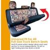 Mossy Oak Heavy Duty Premium Truck Seat Covers for Front Seats, Fits Full-Size Truck SUV, Padded Seat Cover with Bottom Wrap-around, Front & Rear Storage Pockets,Front Seat Protector, Waterproof, 2 pc(Truck Rear Cover Camo)