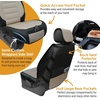 Mossy Oak Heavy Duty Premium Truck Seat Covers for Front Seats, Fits Full-Size Truck SUV, Padded Seat Cover with Bottom Wrap-around, Front & Rear Storage Pockets,Front Seat Protector, Waterproof, 2 pc(Truck Seat Cushion Khaki)