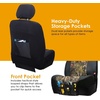 Mossy Oak Heavy Duty Premium Truck Seat Covers for Front Seats, Fits Full-Size Truck SUV, Padded Seat Cover with Bottom Wrap-around, Front & Rear Storage Pockets,Front Seat Protector, Waterproof, 2 pc(Sedan Seat Cover Camo)