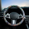 Mossy Oak Shadow Grass Blades Steering Wheel Cover Auto Steering Wheel Protector, Anti-Slip, Breathable, Absorbing Sweat, Universal Camo Car Accessories 14.5–15 inch,Fit for Most Car, Trucks, SUV(Mexico Style)