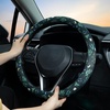 Mossy Oak Shadow Grass Blades Steering Wheel Cover Auto Steering Wheel Protector, Anti-Slip, Breathable, Absorbing Sweat, Universal Camo Car Accessories 14.5–15 inch,Fit for Most Car, Trucks, SUV(Wild Flowers)