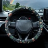 Mossy Oak Shadow Grass Blades Steering Wheel Cover Auto Steering Wheel Protector, Anti-Slip, Breathable, Absorbing Sweat, Universal Camo Car Accessories 14.5–15 inch,Fit for Most Car, Trucks, SUV(Woodland Fern Moth)