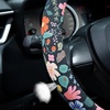 Mossy Oak Shadow Grass Blades Steering Wheel Cover Auto Steering Wheel Protector, Anti-Slip, Breathable, Absorbing Sweat, Universal Camo Car Accessories 14.5–15 inch,Fit for Most Car, Trucks, SUV(Flowers and Strawberries)
