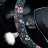 Mossy Oak Shadow Grass Blades Steering Wheel Cover Auto Steering Wheel Protector, Anti-Slip, Breathable, Absorbing Sweat, Universal Camo Car Accessories 14.5–15 inch,Fit for Most Car, Trucks, SUV(Wild Flowers)