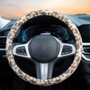 Mossy Oak Shadow Grass Blades Steering Wheel Cover Auto Steering Wheel Protector, Anti-Slip, Breathable, Absorbing Sweat, Universal Camo Car Accessories 14.5–15 inch,Fit for Most Car, Trucks, SUV(Tan Duck Camo)