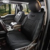 Mossy Oak Heavy Duty Premium Truck Seat Covers for Front Seats, Fits Full-Size Truck SUV, Padded Seat Cover with Bottom Wrap-around, Front & Rear Storage Pockets,Front Seat Protector, Waterproof, 2 pc(Truck Seat Cushion Black)