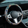 Mossy Oak Shadow Grass Blades Steering Wheel Cover Auto Steering Wheel Protector, Anti-Slip, Breathable, Absorbing Sweat, Universal Camo Car Accessories 14.5–15 inch,Fit for Most Car, Trucks, SUV(Mexico Style)