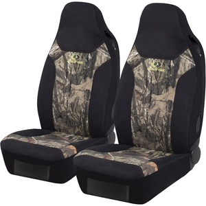Mossy Oak Low Back Camo Full Size Bench Seat Covers, Universial Fit, Fit Most Rear Seats – Made with Premium Rip-Stop Oxford Fabric – Official Licensed Product(Cotton & Suede Camo High Back Front Truck)