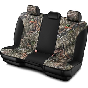 Mossy Oak Low Back Camo Full Size Bench Seat Covers, Universial Fit, Fit Most Rear Seats – Made with Premium Rip-Stop Oxford Fabric – Official Licensed Product(Oxford Camo Low Back Rear)