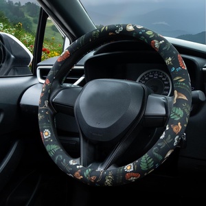 Mossy Oak Shadow Grass Blades Steering Wheel Cover Auto Steering Wheel Protector, Anti-Slip, Breathable, Absorbing Sweat, Universal Camo Car Accessories 14.5–15 inch,Fit for Most Car, Trucks, SUV(Woodland Fern Moth)