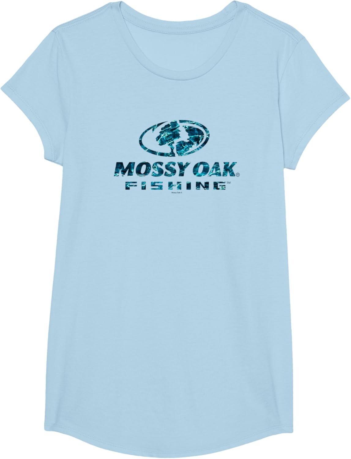 image:imageMossy Oak Fishing Open Water Classic Blue Logo V2 TShirtBaby Blue
