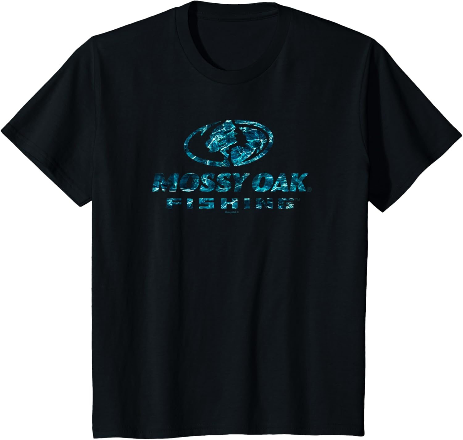 image:imageMossy Oak Fishing Open Water Classic Blue Logo V2 TShirtBlack