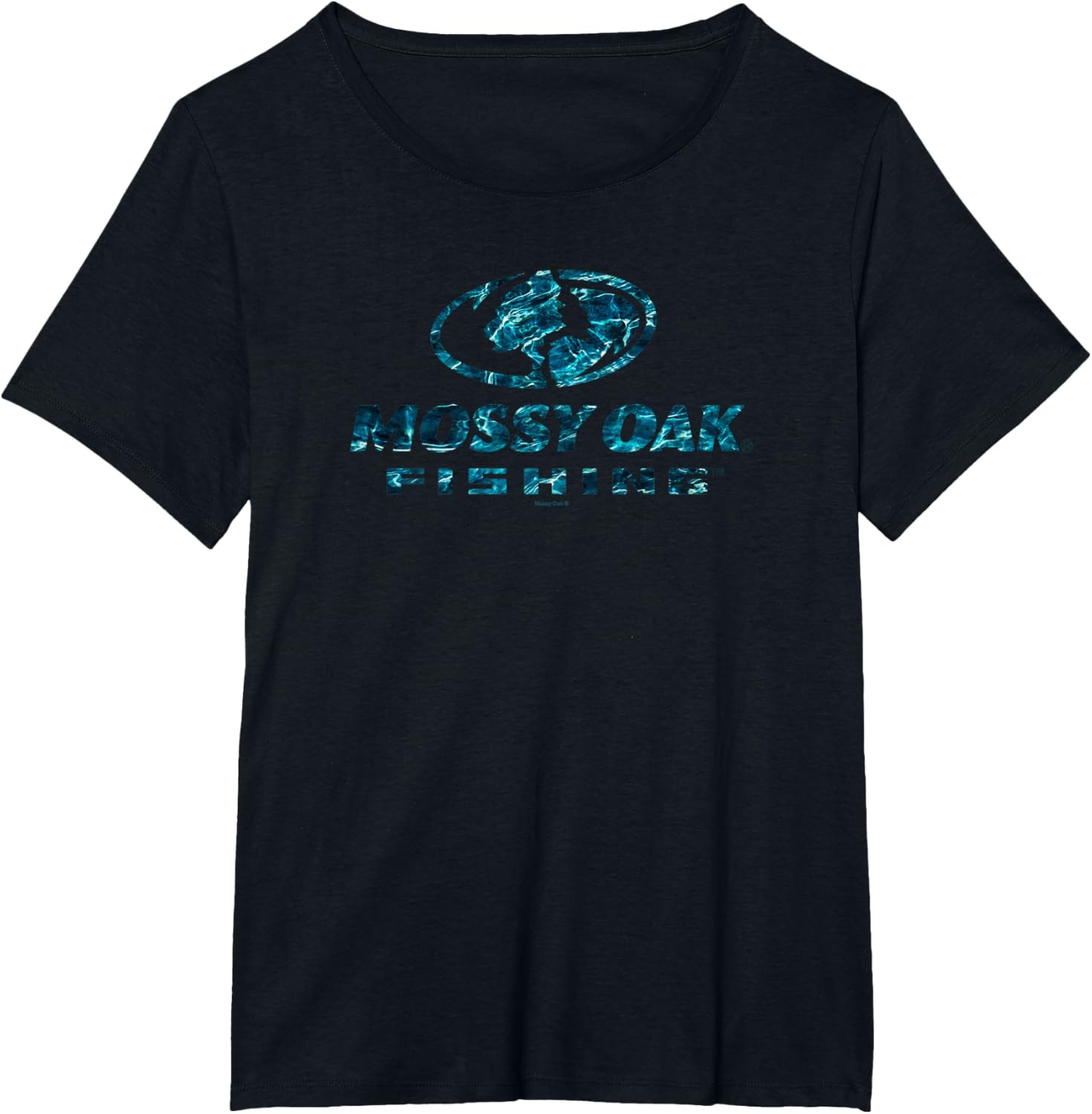 image:imageMossy Oak Fishing Open Water Classic Blue Logo V2 TShirtBlack