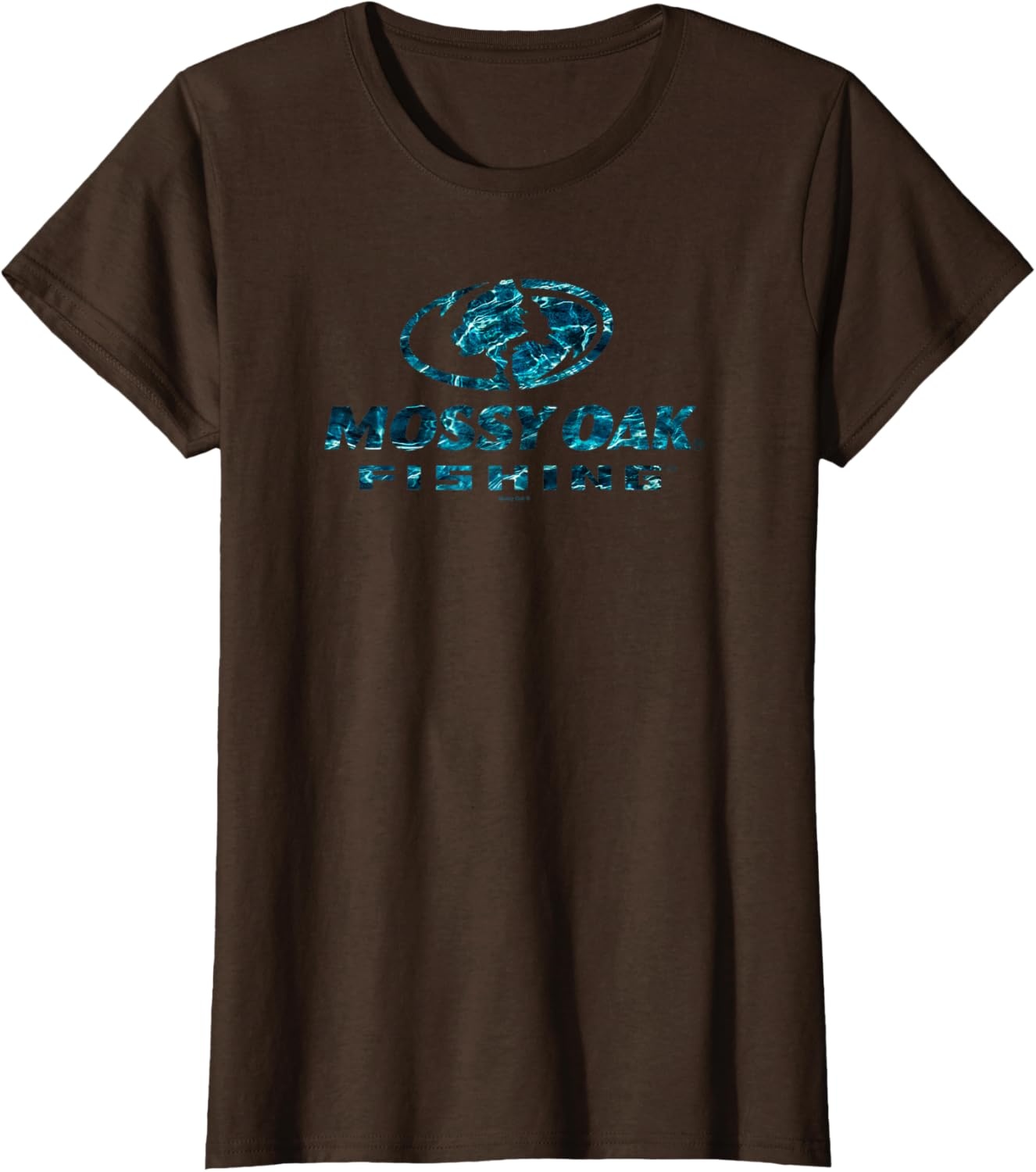 image:imageMossy Oak Fishing Open Water Classic Blue Logo V2 TShirtBrown