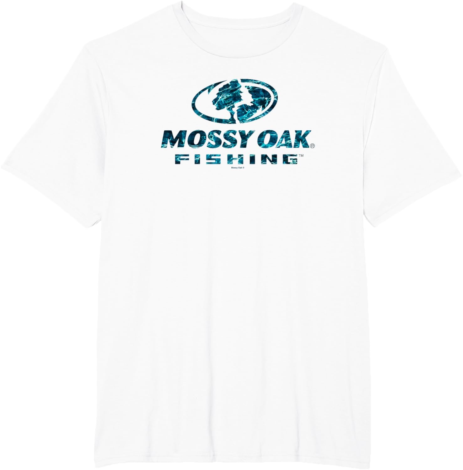image:imageMossy Oak Fishing Open Water Classic Blue Logo V2 TShirtWhite