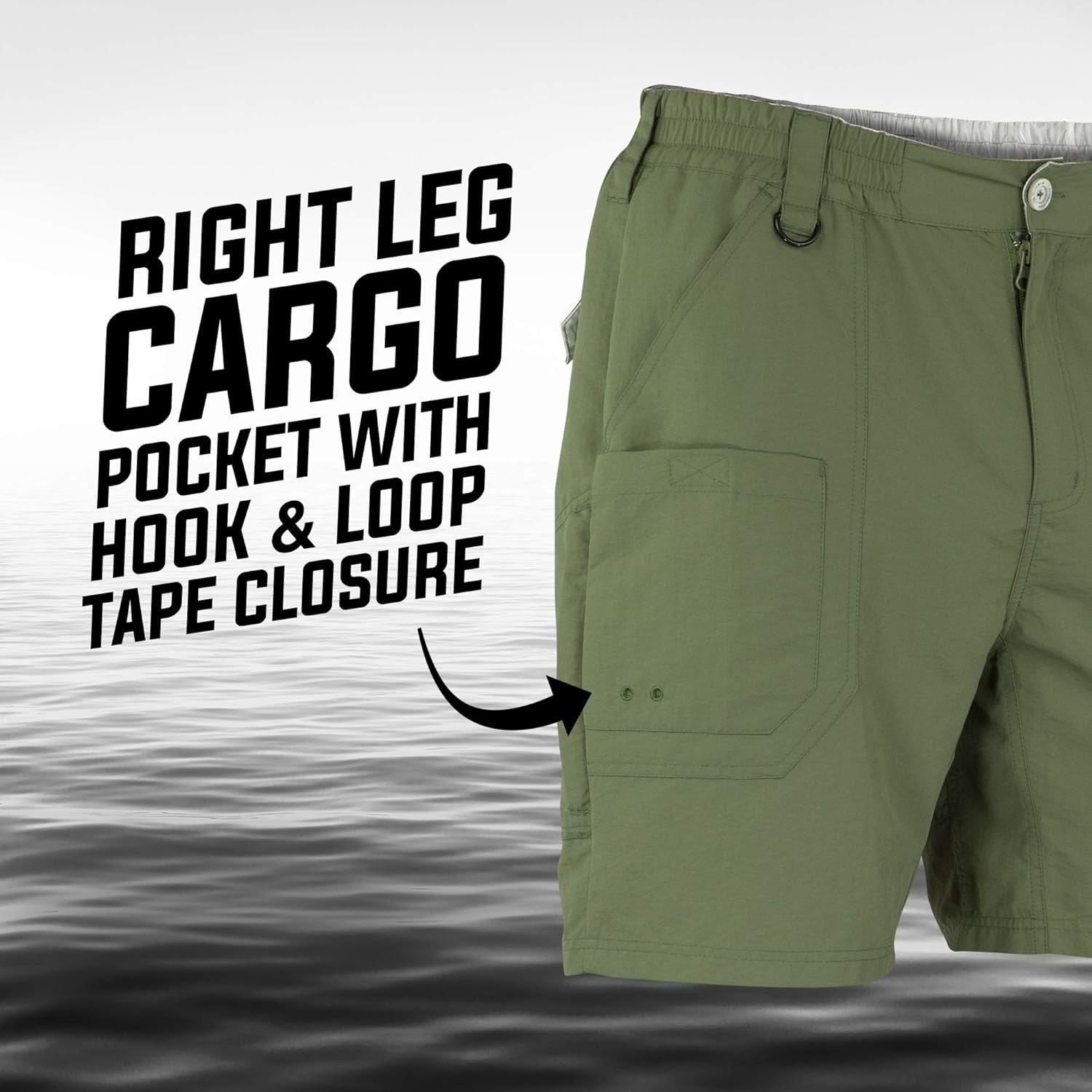 image:imageMossy Oak XTR Fishing Shorts for Men Quick Dry Mens Hiking ShortsNavy
