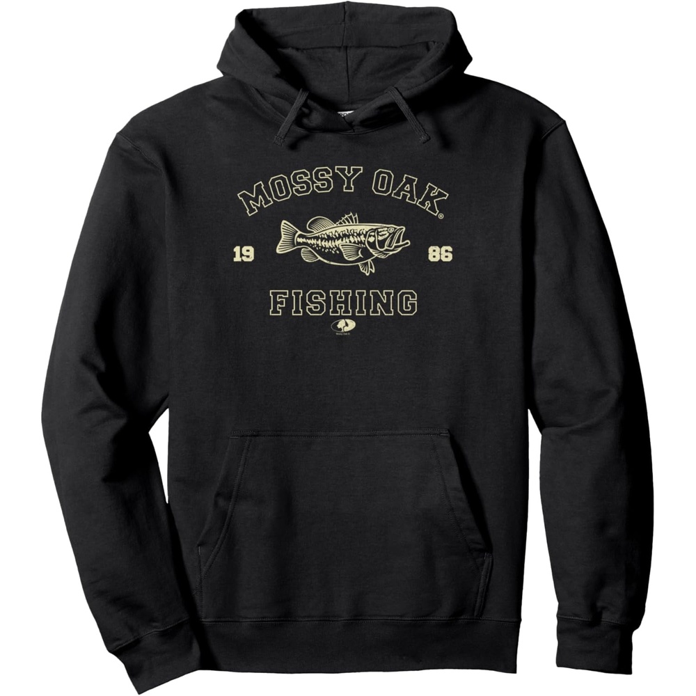 image:imageMossy Oak Fishing 1986 Built For The Bite Fish Logo Pullover HoodieBlack