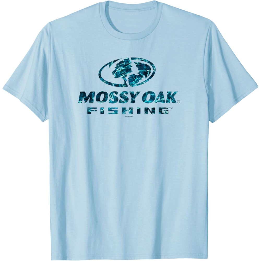 image:imageMossy Oak Fishing Open Water Classic Blue Logo V2 TShirtBaby Blue