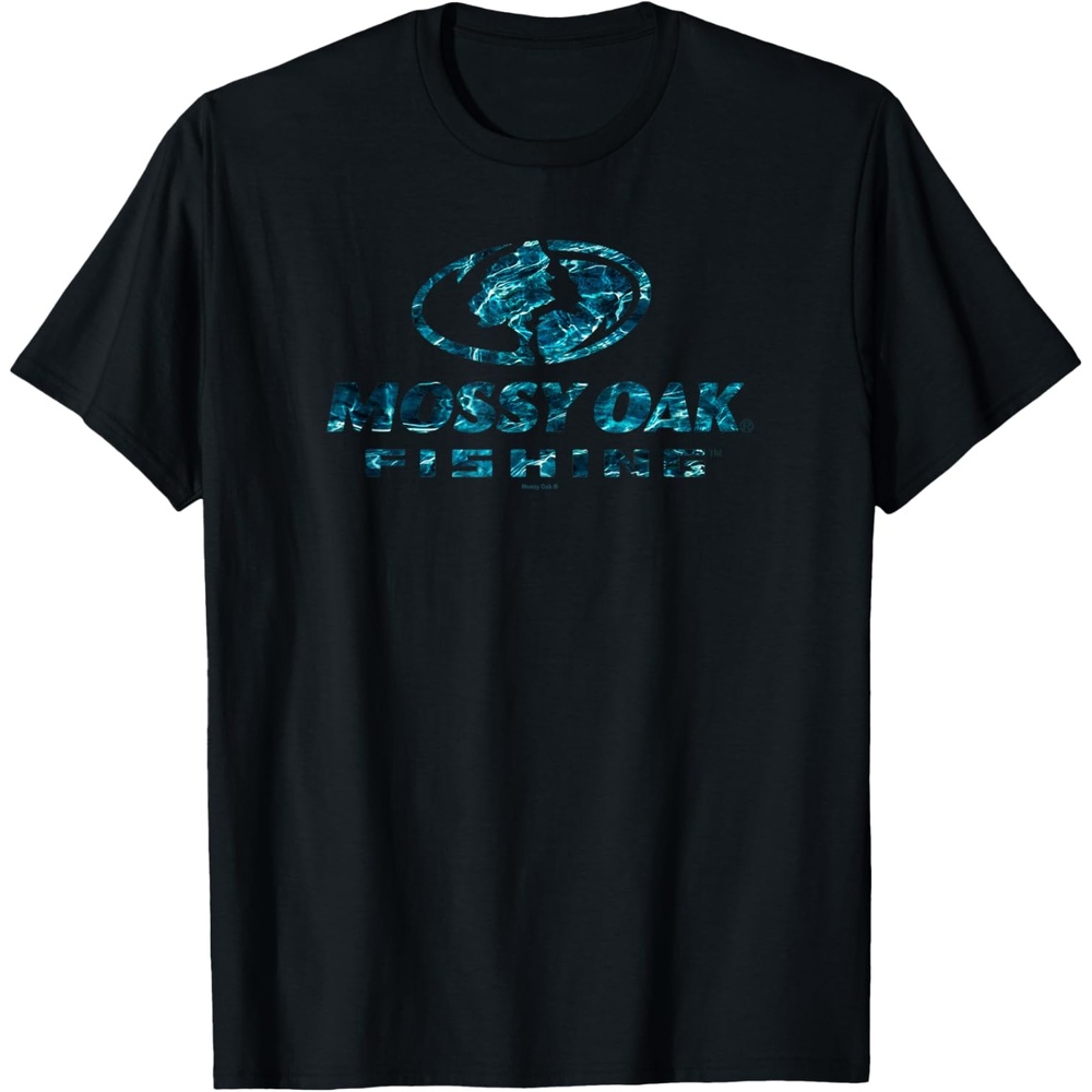 image:imageMossy Oak Fishing Open Water Classic Blue Logo V2 TShirtBlack