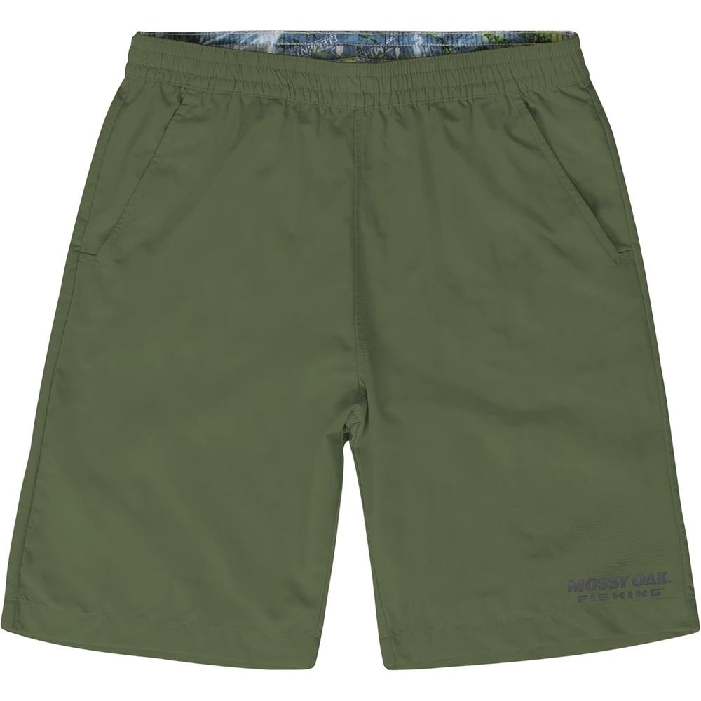 image:imageMossy Oak Mens Fishing Shorts for Men Swim TrunksOlivine