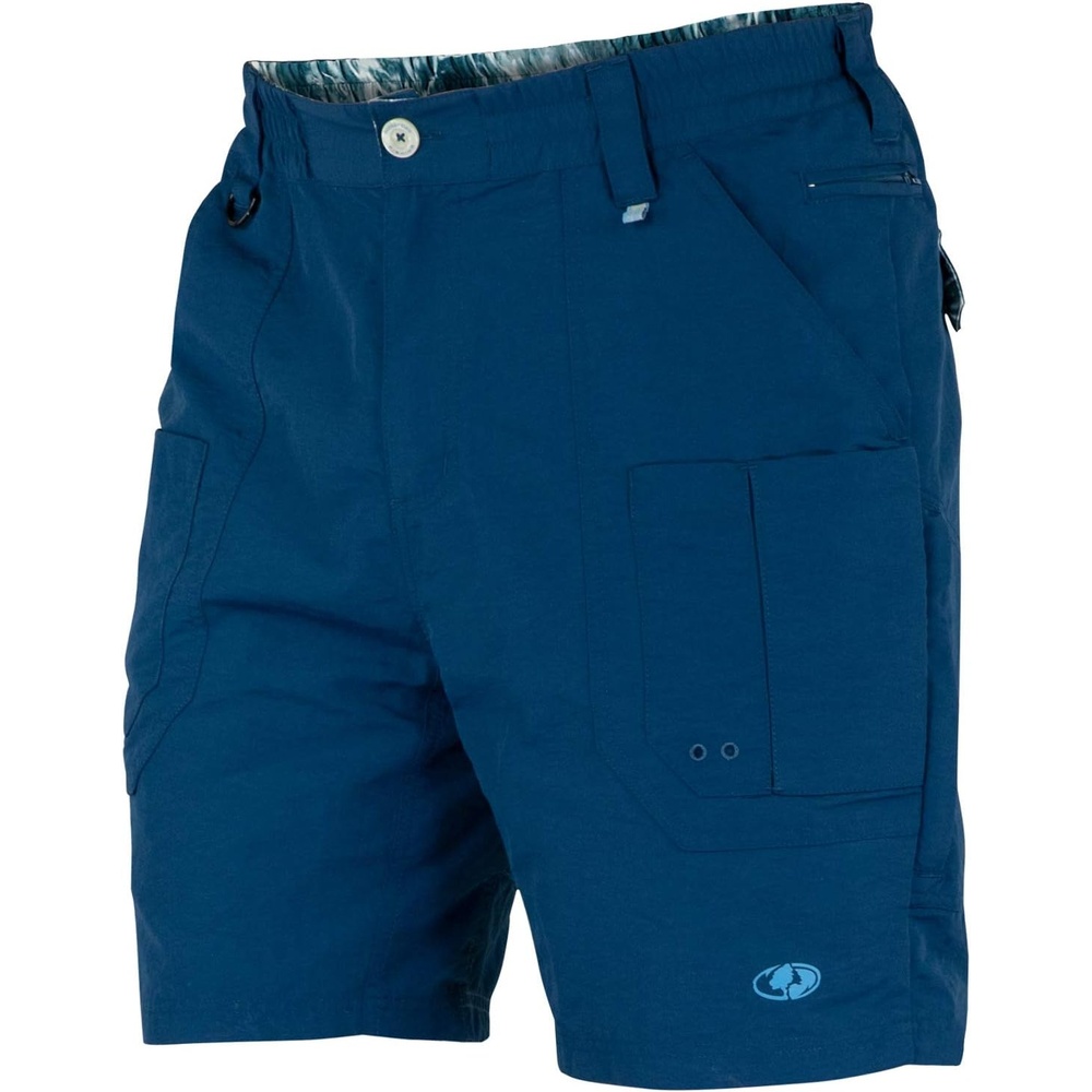 image:imageMossy Oak XTR Fishing Shorts for Men Quick Dry Mens Hiking ShortsDeep Sea Blue