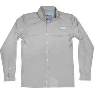Mossy Oak Men’s Sun Shirts for Men Long Sleeve Uv Protection(Cool Grey)