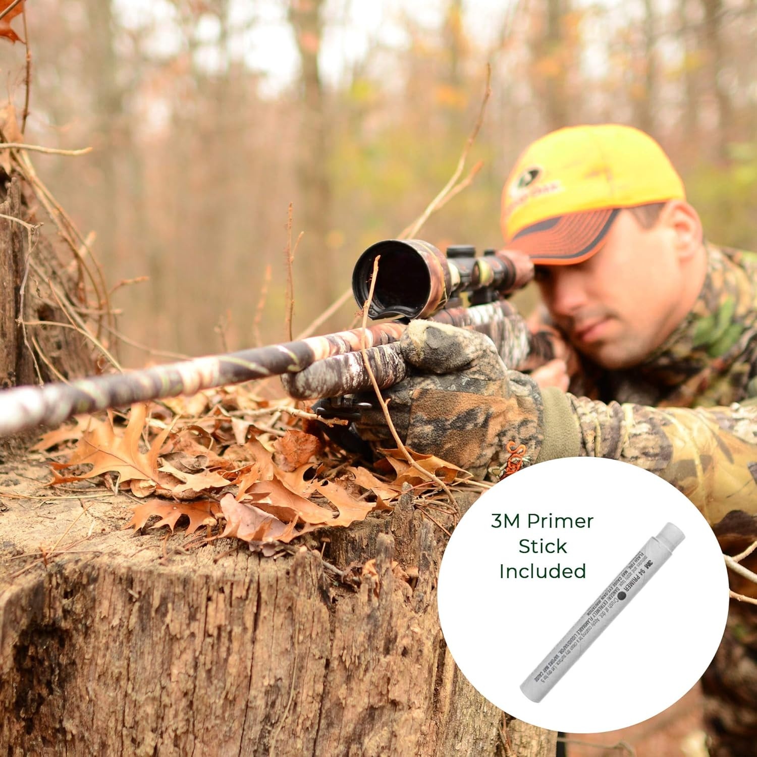 image:imageHunter Mossy Oak Gun Camo Kit Gun Skin Scope Skin Primer StickBlaze Orange