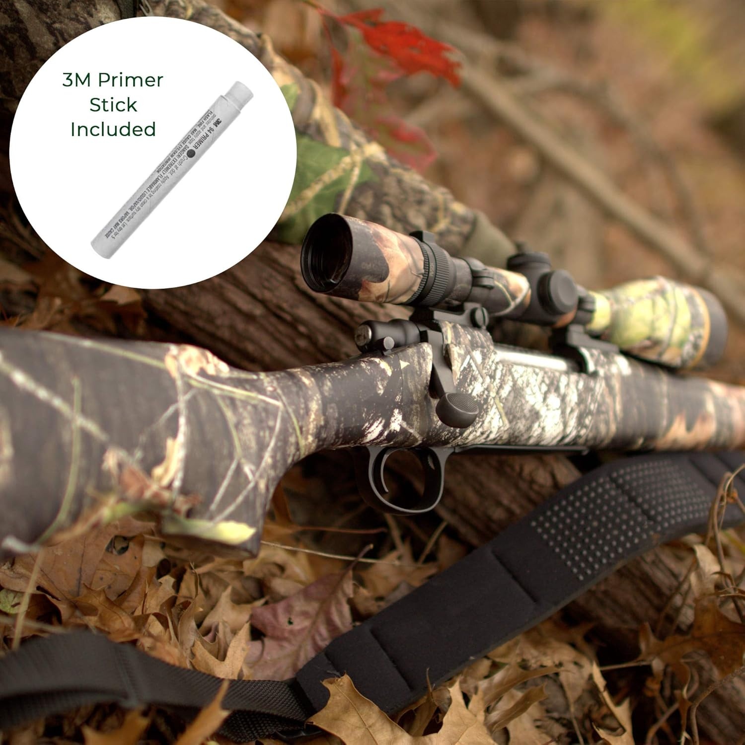 image:imageHunter Mossy Oak Gun Camo Kit Gun Skin Scope Skin Primer StickCamouflage Treestand pattern