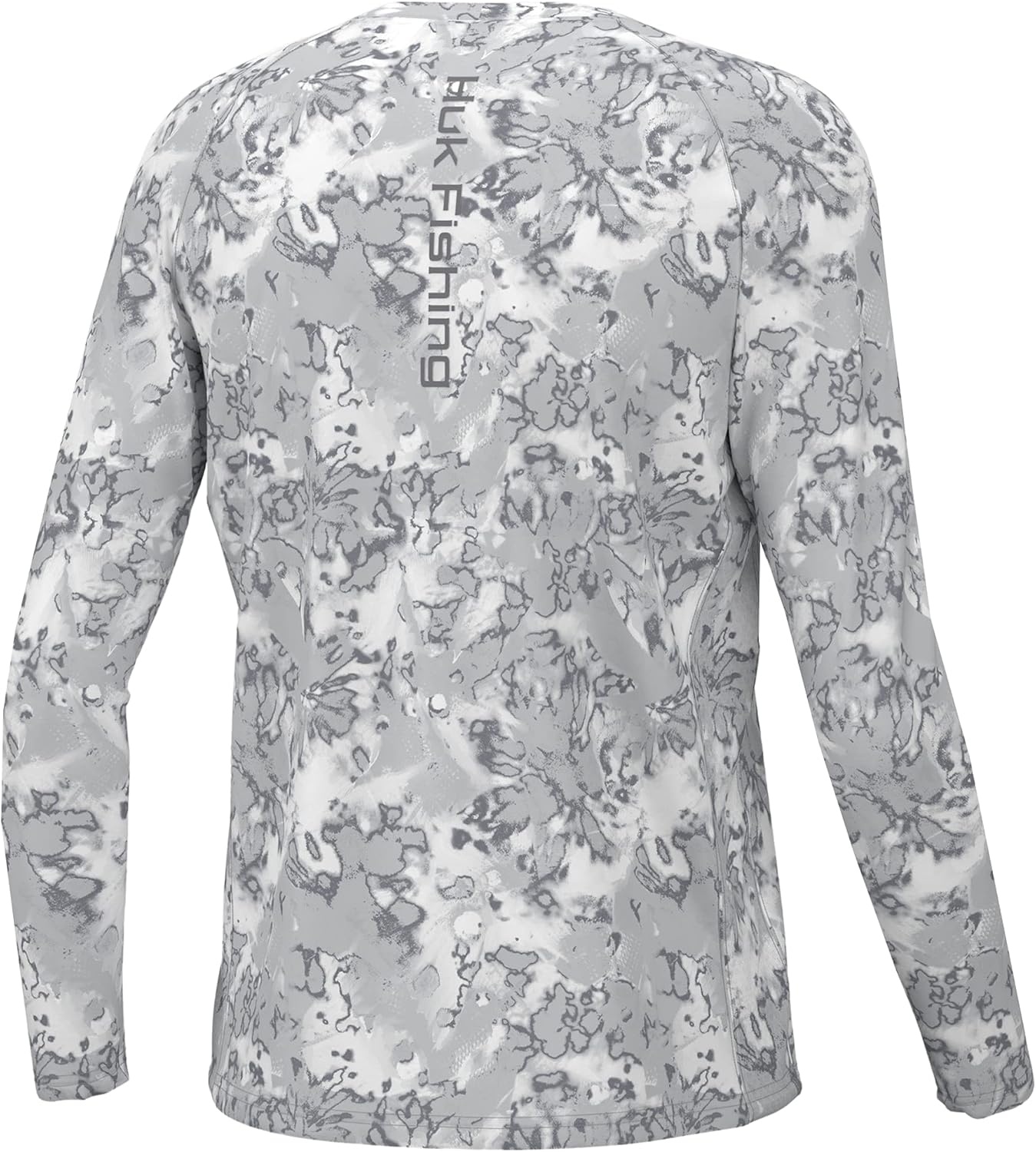 image:imageHUK Kids Pursuit Pattern Long Sleeve Shirt Fishing Shirt for KidsFin Fade Harbor Mist
