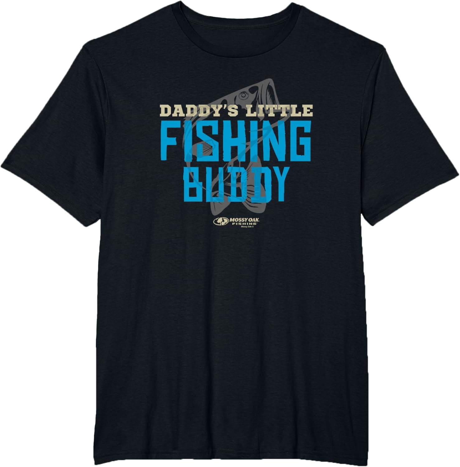 image:imageMossy Oak Daddys Little Fishing Buddy Bass Logo TShirtBlack