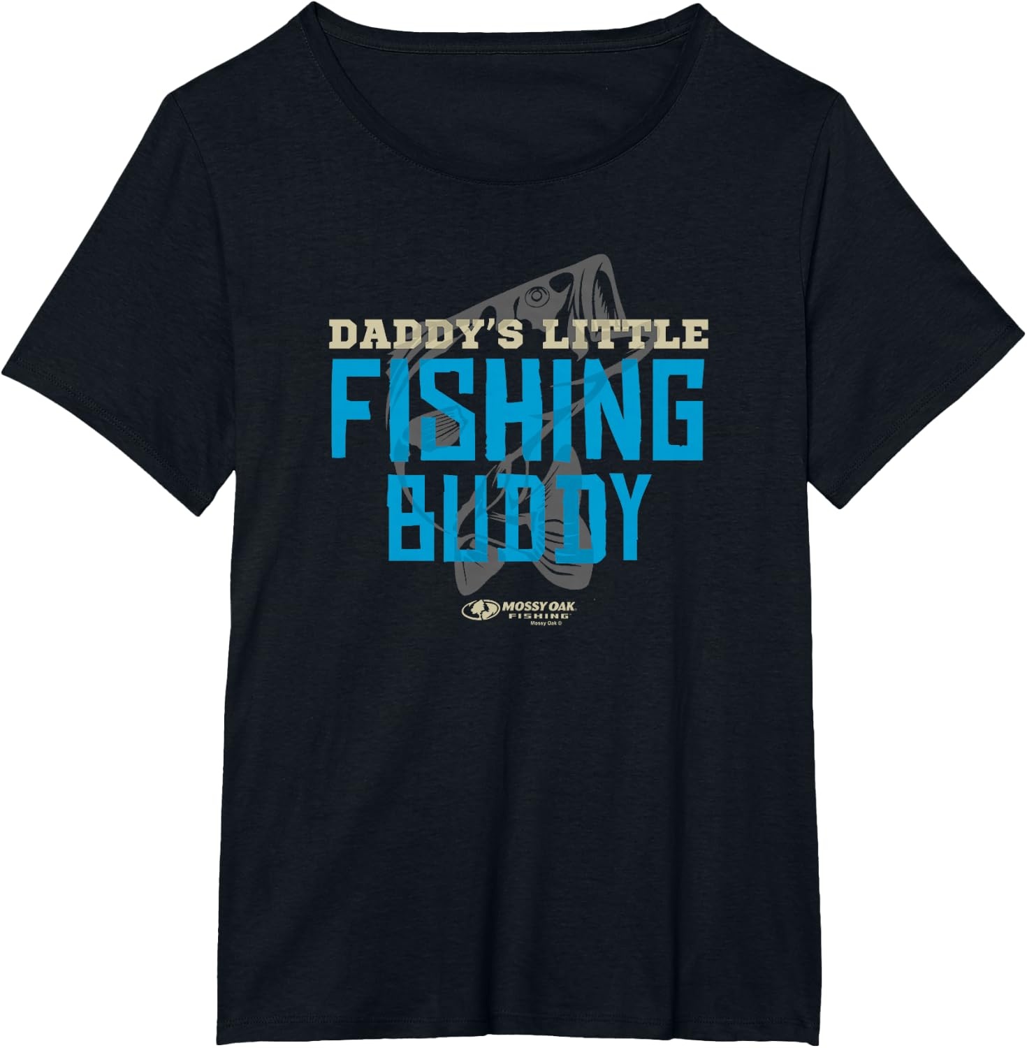 image:imageMossy Oak Daddys Little Fishing Buddy Bass Logo TShirtBlack