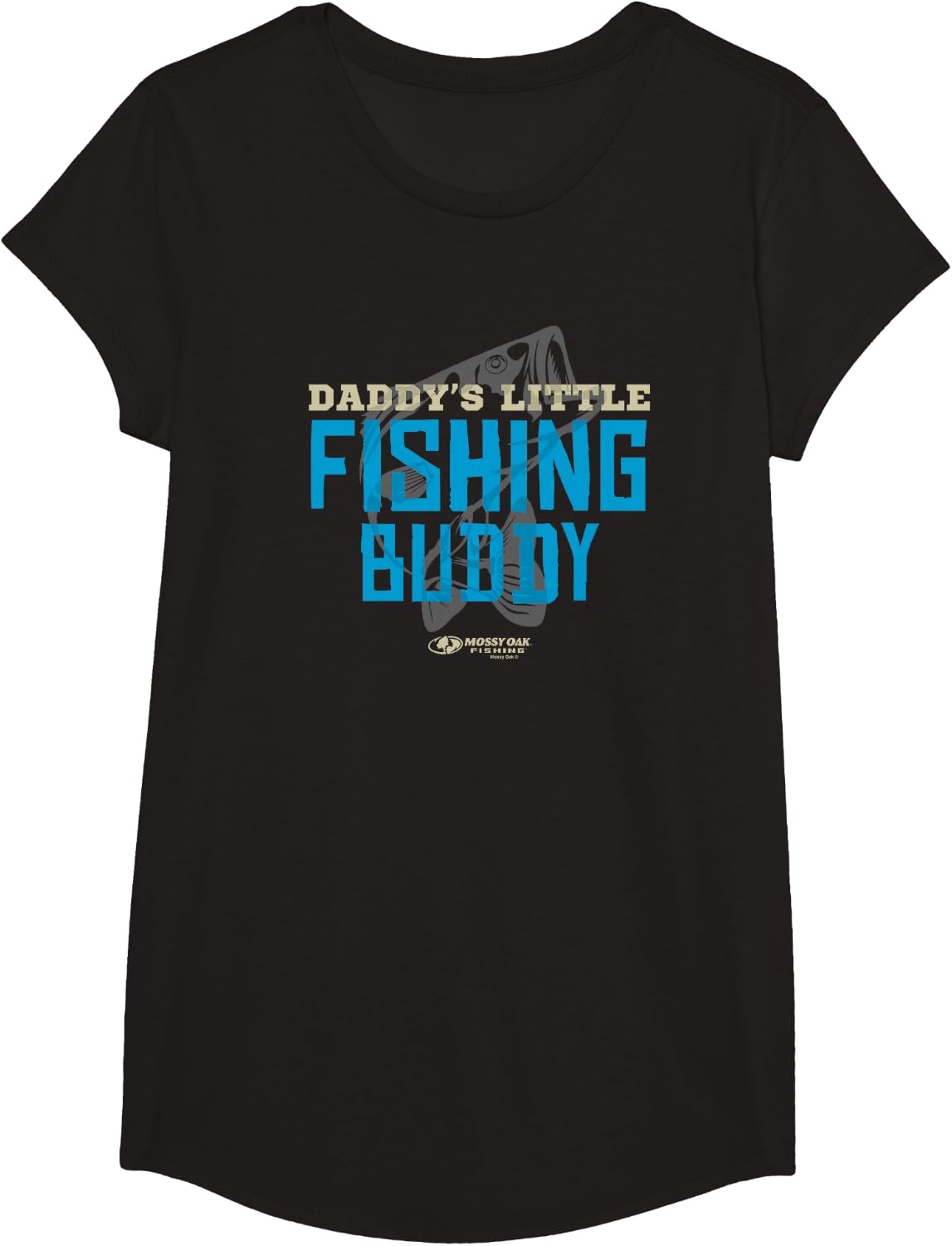 image:imageMossy Oak Daddys Little Fishing Buddy Bass Logo TShirtBlack