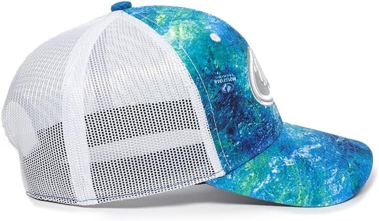 image:imageMossy Oak Elements Coastal Inshore Camo Hat Mid Profile Structured Fishing Cap Mesh Back Adjustable Trucker Style One Size