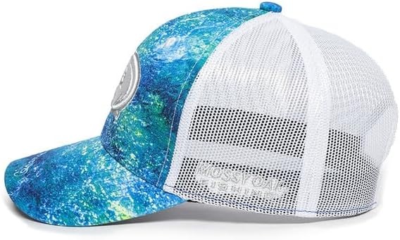 image:imageMossy Oak Elements Coastal Inshore Camo Hat Mid Profile Structured Fishing Cap Mesh Back Adjustable Trucker Style One Size