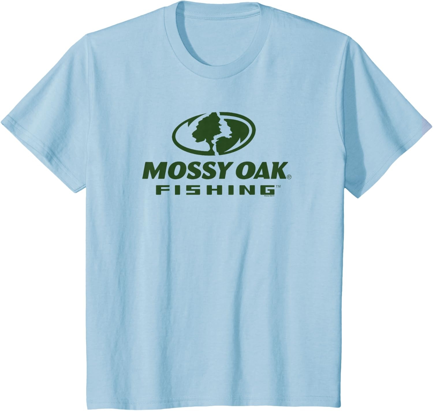 image:imageMossy Oak Fishing Large Green Logo TShirtBaby Blue